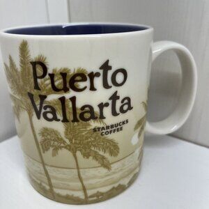 Starbucks Coffee Puerto Vallarta 16 oz Mug Collector Series Global Icons 2012